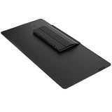Geekria Vegan Leather Desk Mat with Keyboard Dust Cover, Non-Slip Waterproof Large Desktop Protector Pad, Laptop Desk Pad for Office Gaming (35.4" x 16.1" Black)