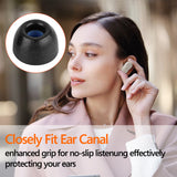 Geekria 3 Pairs Comfort Memory Foam True Wireless Earbuds Ear Tips Compatible with 4.5-6.3mm in-Ear Earphones Nozzle Blocking Noise Foam Tips / Earbud Ear Tips / Tips Eartips (M Size / Short)