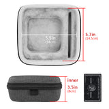 Geekria Storage Case Compatible with TV 5th/4th Generation (32GB / 64GB) MQD22LL/A, Replacement Hard Shell Travel Carrying Bag with Room for Remote Controllers and Accessories (Dark Grey)