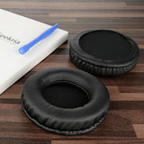 Geekria QuickFit Replacement Ear Pads for Sony MDR-V55, V500DJ Headphones Ear Cushions, Headset Earpads, Ear Cups Cover Repair Parts On-Ear to Over-Ear Conversion (Black)