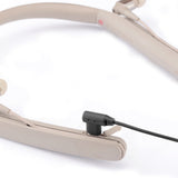Geekria Audio Cable with Mic Compatible with Sony WI-1000X MDR-EX750BT, JVC HA-FD70BT HA-FX99XBT Headphones Cable, 3.5mm to Micro-USB Replacement Stereo Cord with Inline Microphone (4 ft/1.2 m)