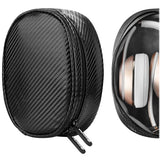 Geekria Headphone Pouch Compatible with Beats Solo 3, Solo 2, Studio Pro, Studio, Studio 3, Solo HD Case, Replacement Protective Travel Carrying Bag with Cable Storage (Black)