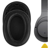 Geekria QuickFit Replacement Ear Pads for Sony MDR-100ABN WH-H900N Headphones Ear Cushions, Headset Earpads, Ear Cups Cover Repair Parts (Black)