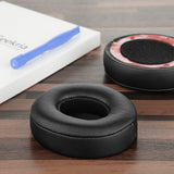 Geekria QuickFit Replacement Ear Pads Compatible with Beats Solo 2 Wireless (B0534) (Not Compatible with Beats Solo2 Wired) On-Ear Headphones Ear Cushions (Black)