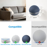 Geekria Acrylic Wall Mount Compatible with Echo Dot 3rd/4th/5th Gen, No-Drill Adhesive Speaker Holder Stand for Alexa Smart Speaker, Space Saving Wall Shelf (Clear)