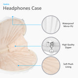 Geekria NOVA Headphones Case Compatible with JBL Tune 510BT/520BT, AKG Y50BT, Y500, Replacement Extra Hard Shell Travel Carrying Bag (SeaShell white)