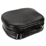 Geekria Headphones Pouch Compatible with Turtle Beach, Razer, Corsair, Logitech, Hyperx Case, Replacement Protective Travel Carrying Bag with Cable Storage (Black PU)