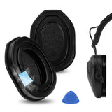 Geekria Sport Cooling-Gel Replacement Ear Pads Compatible with Walker's Razor Compact Electronic Youth/ Women's Muffs Headphones Ear Cushions, Repair Parts (Black)