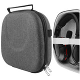 Geekria Shield Headphones Case Compatible with Turtle Beach Recon 70, Stealth 600, Stealth 450 Gaming Headsets, Replacement Hard Shell Travel Carrying Bag with Cable Storage (Dark Grey)