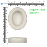 Geekria QuickFit Replacement Ear Pads for Beats Studio Pro Headphones, Ear Cushions, Repair Parts (Sandstone)