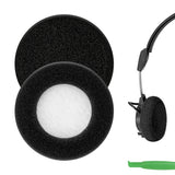 Geekria Comfort Foam Replacement Ear Pads for TELEX AIRMAN 750, 760, Vxi BlueParrott B250-XTS, B250XTS Headphones Ear Cushions, Repair Parts (Black)