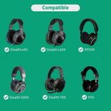 Geekria Comfort Velour Replacement Ear Pads for Turtle Beach Stealth 700 Gen 1/ 600/ 500/ 400/ 300, 500X, 700X, 420X, XP500 Headphones Ear Cushions (Black)