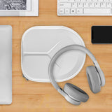 Geekria Shield Headphones Case Compatible with JBL TUNE 770/760/750NC, TUNE 720BT, Live 770NC, Replacement Hard Shell Travel Carrying Bag with Cable Storage (White)