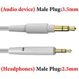 Geekria Audio Cable Compatible with Bose 700, QuietComfort Ultra, QC 45/35II/35/25/SE Headphones, 3.5mm to 2.5mm Replacement Stereo Cord (4 ft/1.2 m)