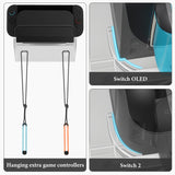 Geekria Acrylic Wall Mount Cooling Dock for Nintendo Switch 2/ OLED with Quiet Fan, Drill & Adhesive Mounting Options, Vertical Space-Saving Stand (Clear)