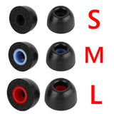 Geekria 3 Pairs Comfort Memory Foam True Wireless Earbuds Ear Tips Compatible With 4.5-6.3mm in-Ear Earphones Nozzle Blocking Noise Foam Tips / Earphone Eartips (S/M/L-Short)