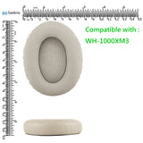 Geekria QuickFit Replacement Ear Pads for Sony WH1000XM3, WH-1000XM3 Headphones Ear Cushions, Headset Earpads, Ear Cups Cover Repair Parts (Gold)