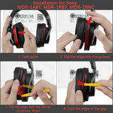 Geekria Earpad and Headband Cover Replacement for Sony MDR 1ABT, MDR 1RBT, MDR 1RNC Headphones / Ear Cushion Headband Protector / Repair Parts/ Easy DIY Installation No Tool Needed