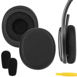 Geekria QuickFit Replacement Ear Pads for Logitech H800 Wireless Headphones Ear Cushions, Repair Parts (Black)