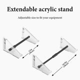 Geekria Audio Interface Desktop Stand, 11" - 18.9" Size for MIDI Controller/Drum Machine/Sampler/Synth and more, Compatible with Akai Professional MPC Live III/ MPC Live II, Ableton Push 3