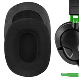 Geekria Comfort Velour Replacement Ear Pads for Turtle Beach Ear Force Recon 50/50P/60P/150 Camo Call of Duty Advanced Warfare Gaming Headphones, Repair Parts (Black)