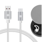 Geekria USB Earbuds Charger Cable Compatible with Bose Sleepbuds, Sony WF-SP700N, JBL C100TWS, Tune 220TWS, Philips TAT1205, USB to Micro-USB Replacement Power Charging Cord (4 ft / 120 cm)
