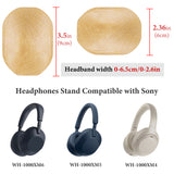 Geekria Wooden Headphones Stand for Over-Ear Headphones, Gaming Headset Holder, Desk Display Hanger with Storage Base Compatible with Sennheiser, Bose, Beats, Razer, HyperX, Sony (Beech)