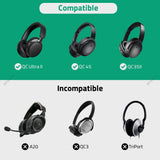 Geekria Shield Headphones Case Compatible with Bose QC Ultra II, QuietComfort, QC Ultra/45/35/25/SE, 700 and More, Replacement Hard Shell Travel Carrying Bag with Cable Storage (Dark Grey)