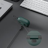 Geekria Silicone Case Cover Compatible with JBL Endurance Race True Wireless Earbuds, Earphones Skin Cover, Protective Carrying Case with Keychain Hook, Charging Port Accessible (Green)