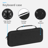 Geekria Hard Travel Carrying Case, Compatible with Logitech K380s/K380 + M355/M350s, Keyboard and Pebble Mouse Combo Protective Travel Bag (Dark Gray)