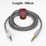 Geekria Apollo Silver-Plated Upgrade 4.4mm to 3.5mm Audio Cable Compatible with Sony MDR-M1ST MDR-MV1 MDR-M1 Headphones Replacement Cord With Threaded Knob Locking Device (9.8ft / 3m)