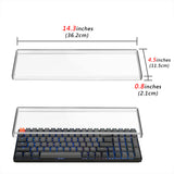 Geekria Keyboard Dust Cover, Clear Acrylic Keypads Cover, Compatible with Keychron K4, RK Royal KLUDGE RK100, Nuphy Air96 V2, LOFREE Flow Low Profile Mechanical Keyboard 100 Keys