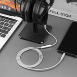 Geekria 3.5mm Audio Cable with Mic Compatible with V-MODA Crossfade 3, LP, LP2, M-200, M-100, M-80, V-80, Replacement Stereo Cord with Inline Microphone and Volume Control (4ft / 1.2m)