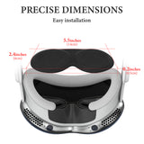 Geekria VR Lens Protective Cover Compatible with Apple Vision Pro and Meta Quest 3, EVA Dust-Proof & Anti-Scratch Protector, VR Headset Accessories (Black, 2 Pcs)
