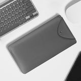 Geekria Keyboard Carrying Case Replacement for Logitech MX Keys Mini Keyboard Case, Vegan Leather Protective Travel Bag Keyboard Cover (Dark Grey)