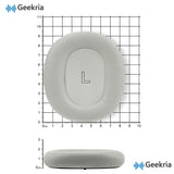 Geekria Elite Sheepskin Replacement Ear Pads for Bang & Olufsen Beoplay H95 (1266100) Headphones Ear Cushions, Repair Parts (Grey)