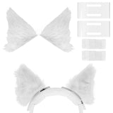 Geekria NOVA Headphone Headband Spacer+Cat Ears Attachment Compatible with Bose, Sony, Skullcandy, Beats, Marshall Headphones, Easy DIY Installation, Comfortable & Stylish (White)