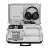 Geekria Hard Shell Travel Case Compatible with Akai Professional MPC Sample, With Headphone Storage Design (swiveling earcups headphone), Audio Sampler Carrying Bag (Dark Grey)