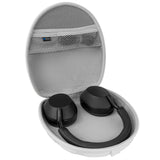Geekria PRO Rugged Headphones Case Compatible with Sony WH-CH710N, WH-1000XM6, WH-1000XM5, WH-1000XM4, MDR-1AM2, Hard Shell, Durable, Multi-Layer Protection Travel Carrying Bag (White)