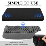 Geekria Keyboard Dust Cover, Ergonomic Keyboard Cover, Dust and Water Splash Resistant, Compatible with Logitech Wave Keys Wireless Ergonomic Keyboard