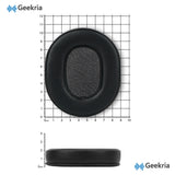 Geekria Comfort Replacement Ear Pads Compatible with Sony MDR-MV1 Headphones Ear Cushions, Headset Earpads, Ear Cups Cover Repair Parts (Black)