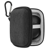 Geekria Shield Earbuds Case Compatible with Bose New QC, QC Ultra, QC Earbuds ii, Ultra Open True Wireless Earbuds, Replacement Hard Shell Travel Carrying Bag with Carabiner Clip (Dark Grey)