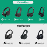 Geekria Shield Headphones Case Compatible with Sony WH-CH520/CH510, JBL Tune 510BT, AKG Y50BT, Replacement Hard Shell Travel Carrying Bag with Cable Storage (Dark Grey)