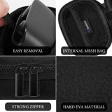 Geekria Shield Earbud Case Compatible with JBL Vibe Beam 2, Tune Buds, Replacement Hard Shell Travel Carrying Bag with Carabiner Clip (Black)