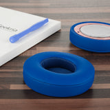 Geekria Replacement Ear Pads Compatible with Beats Solo 2 Wireless (B0534) (Not Compatible with Beats Solo2 Wired) On-Ear Headphones Ear Cushions (Blue)