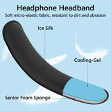 Geekria Hook and Loop Headband Cover Set, DIY Installation (Fits 3.5-4.5 cm Headbands), Compatible with Corsair, JBL, Logitech, Razer, Sennheiser, Turtle Beach(Cooling-Gel)