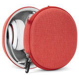Geekria Shield Headphones Case Compatible with Beats Studio Pro/3/2 Wireless and More, Replacement Hard Shell Travel Carrying Bag with Cable Storage (Red)
