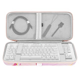Geekria Tenkeyless Keyboard Case, Hard Shell Travel Carrying Bag for TKL 80% Compact 87 Key Computer Mechanical Gaming Portable Keyboard, Compatible with Logitech G713, G715
