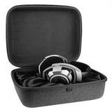 Geekria Shield Case for Large-Sized Over-Ear Headphones, Replacement Protective Hard Shell Travel Carrying Bag with Cable Storage, Compatible with Sennheiser HD820 (Dark Grey)