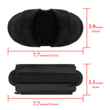 Geekria Medium Hook and Loop Headband Cover and Pad Set (Fits 2.5-3.5 cm Headbands), Compatible with Bose QC 45, QC 35 II, Beats Studio Pro, Sony WH-1000XM6, 1000XM5, ATH-M50x (Velour/Black)